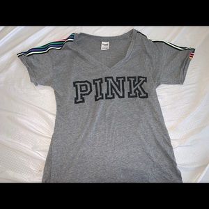 PINK V neck tshirt